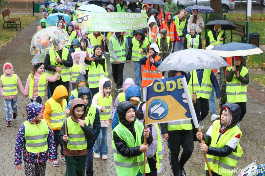 Odblaskowy patrol w Miejscu Piastowym [ZDJĘCIA]