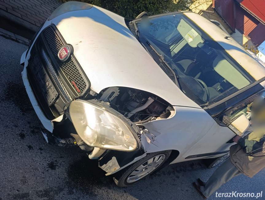 Poranna kolizja na skrzyżowaniu w Krośnie