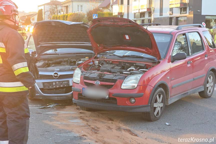 Popołudniowe zderzenie aut w Krośnie