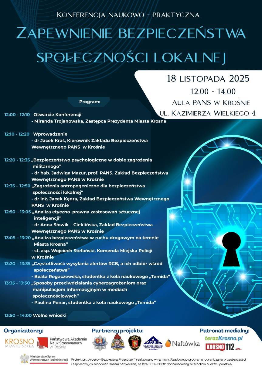 Jak zapewnić bezpieczeństwo mieszkańcom? Konferencja naukowa w PANS