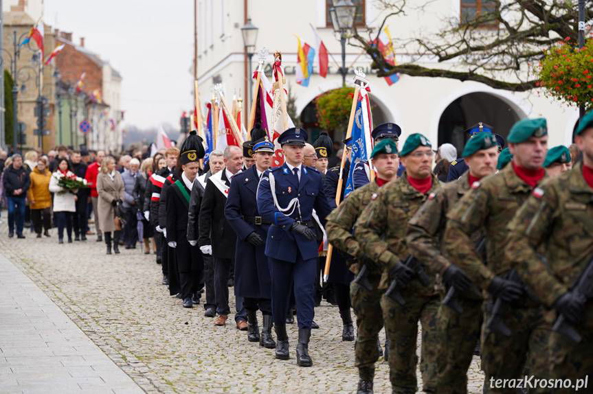 Uroczyste obchody Święta Niepodległości w Krośnie