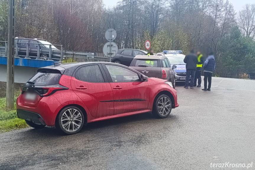 Zderzenie samochodów w Jedliczu