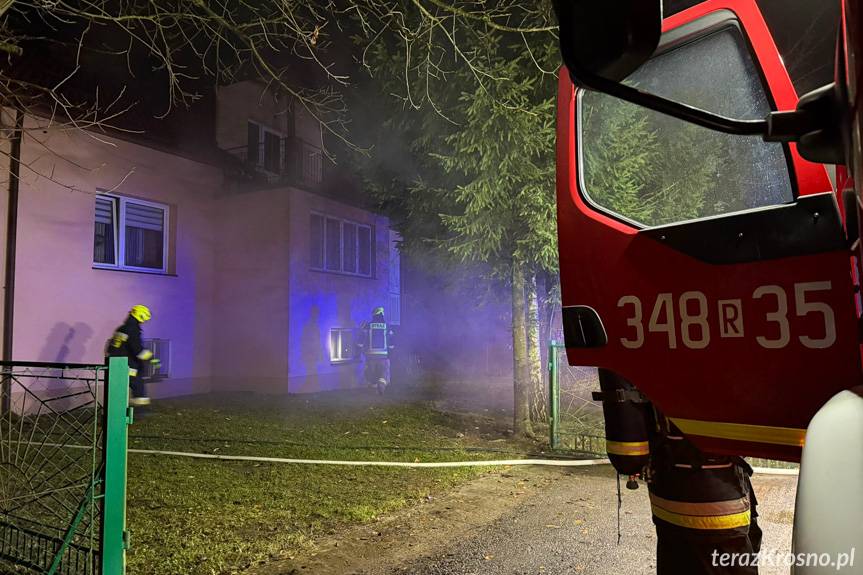 Pożar w domu we Wróbliku Szlacheckim