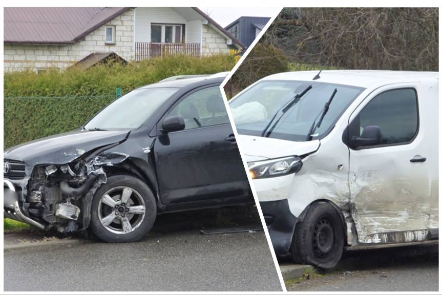 Kolizja samochodów w Chlebnej