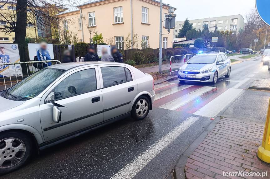 Potrącenie na pasach w Krośnie