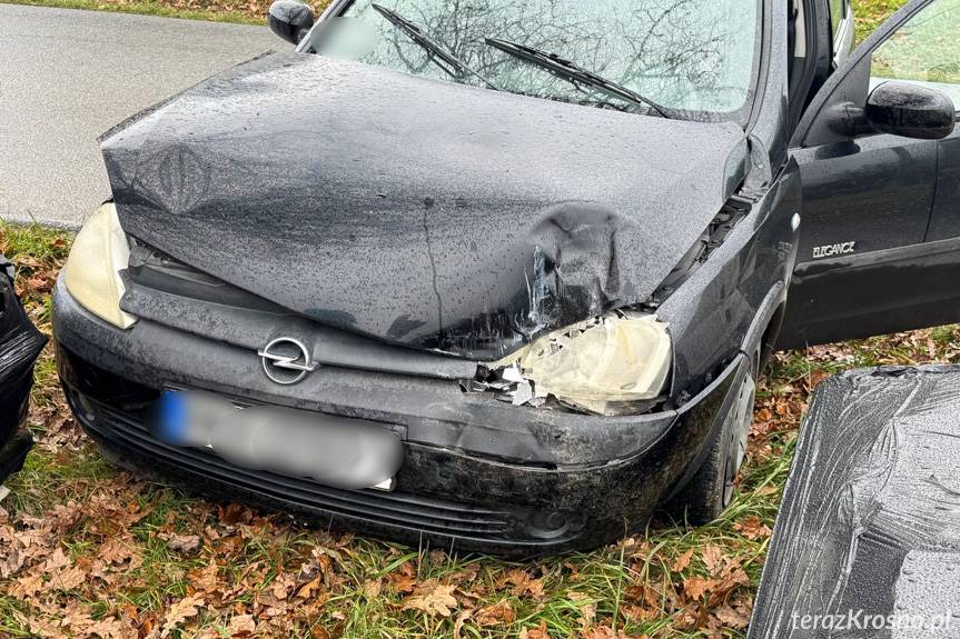 Opel uderzył w zaparkowane Renault