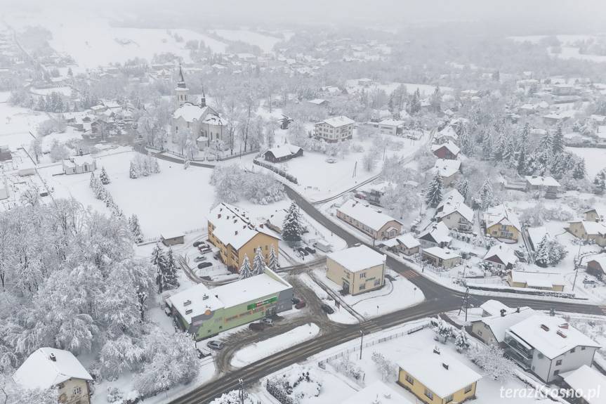 Zimowy krajobraz Zręcina na zdjęciach
