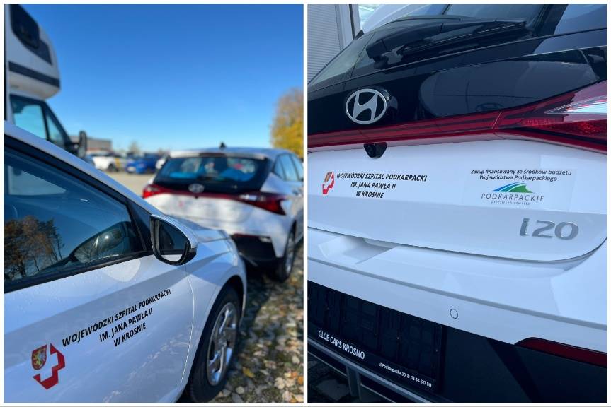 Dwa nowe samochody dla krośnieńskiego szpitala dzięki wsparciu samorządu