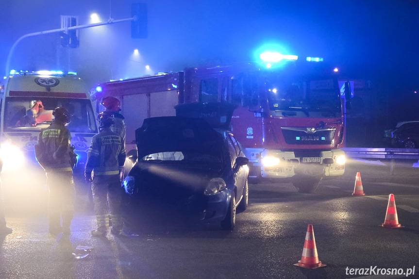 Krosno. Zderzenie dwóch samochodów