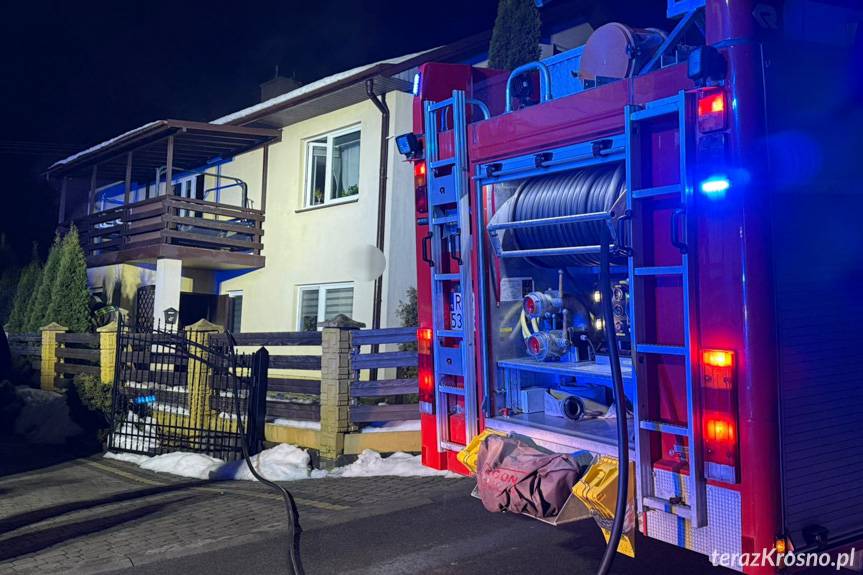 Pożar w domu w Posadzie Górnej