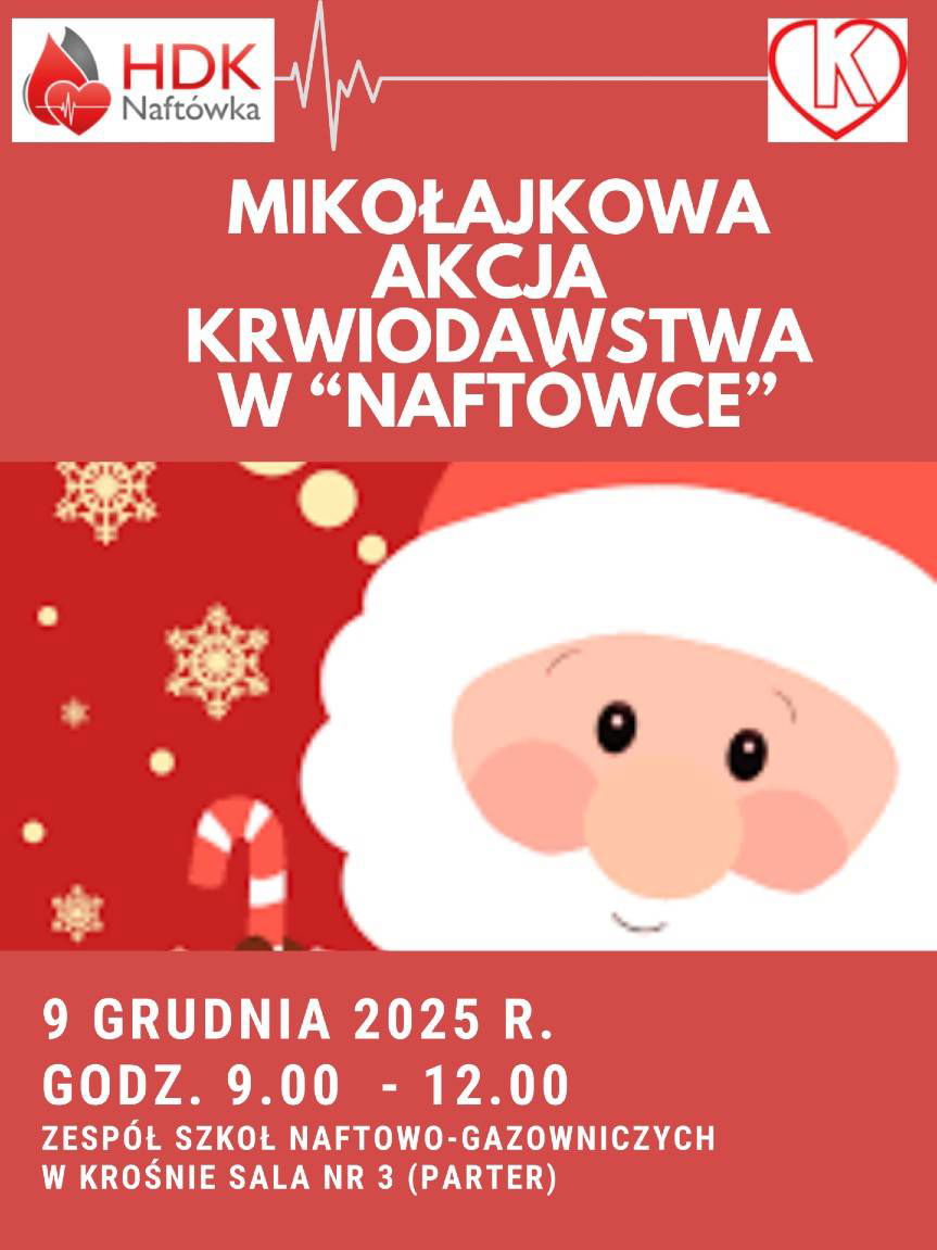 Mikołajkowa akcja krwiodawstwa w Naftówce