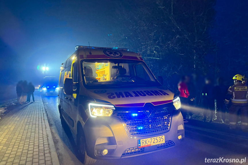 Wieczorny wypadek w Lubatówce. Mężczyzna w szpitalu