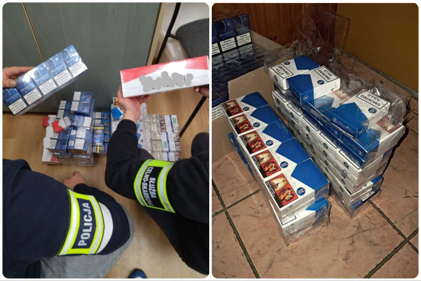 Blisko 300 paczek papierosów bez akcyzy przejętych podczas przeszukania