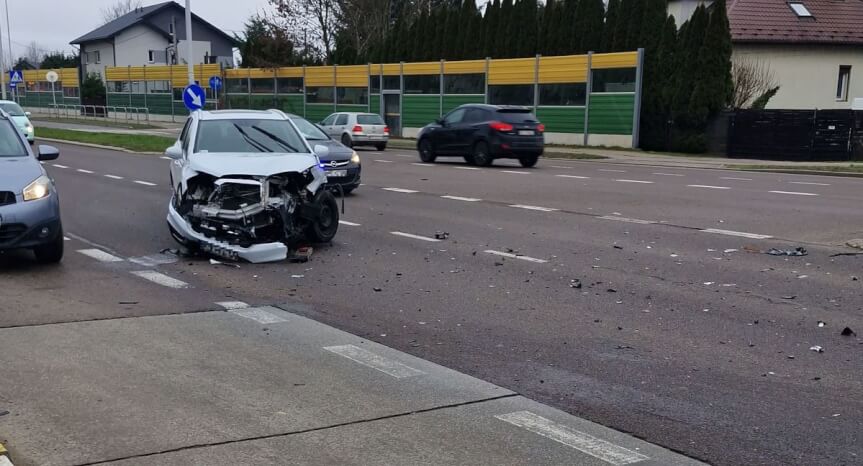 Wypadek na ulicy Podkarpackiej w Rzeszowie