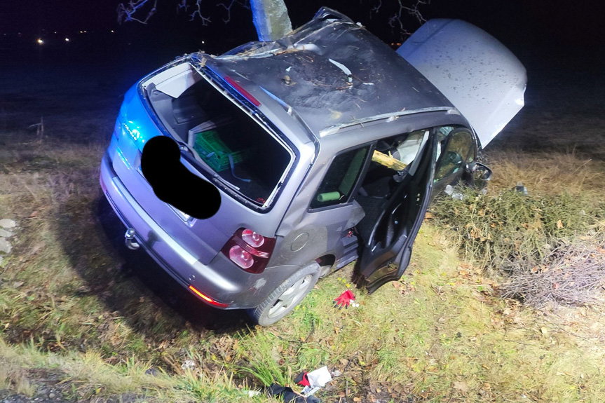 Wypadek z udziałem trójkołowca i volkswagena