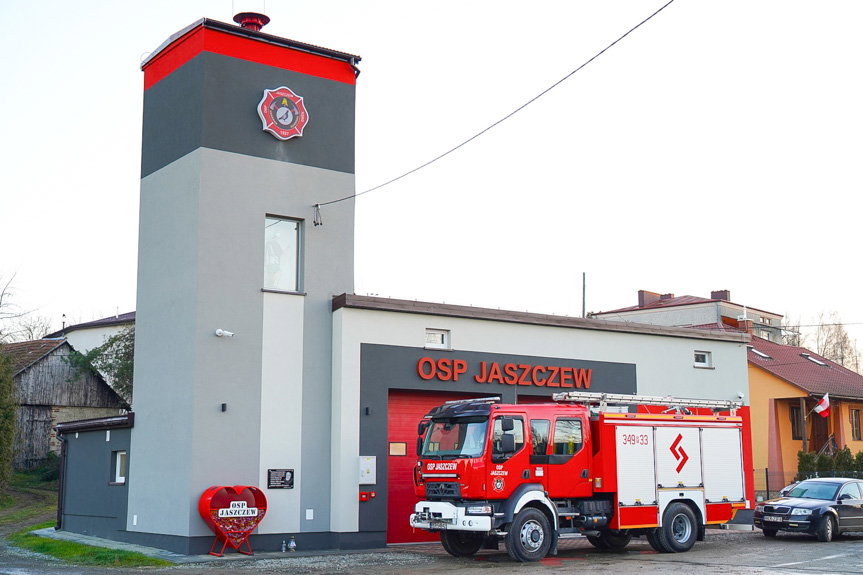Remiza OSP Jaszczew po kompleksowej modernizacji