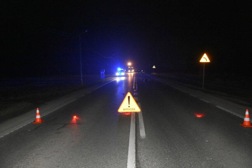 Śmiertelne potrącenie pieszego na DK19