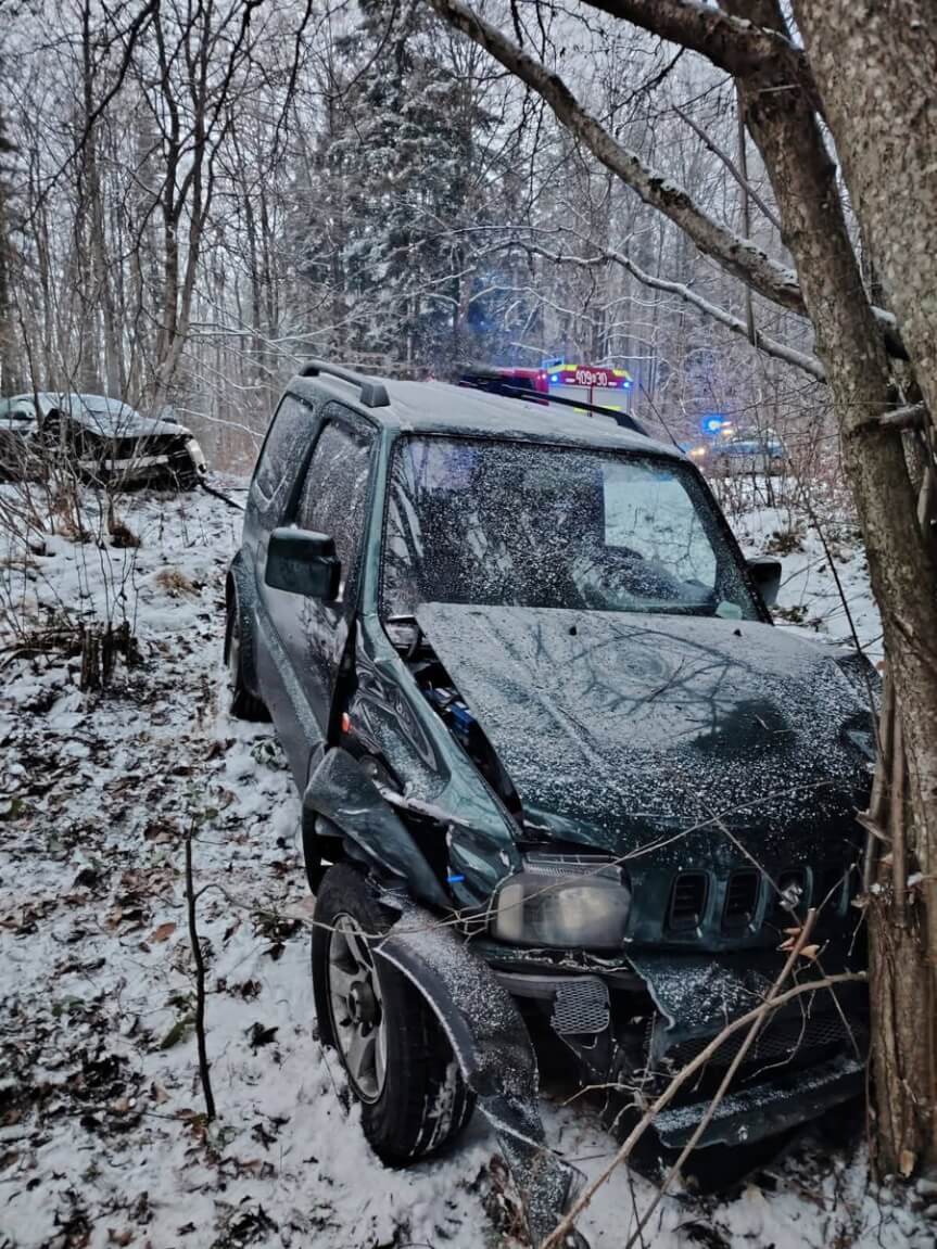 Groźne zdarzenia drogowe z udziałem kilku pojazdów