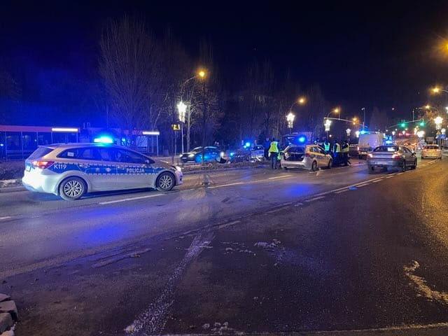 Zdjęcie po zakończeniu pościgu w Rzeszowie