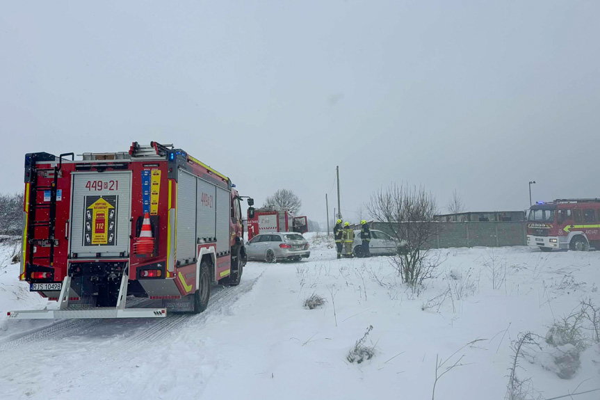 pożar baraków