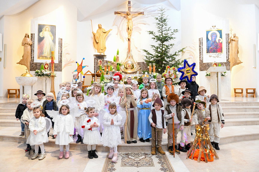 Przedszkolaki opowiedziały historię Bożego Narodzenia