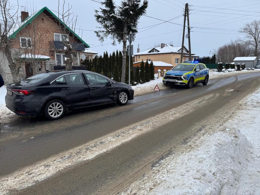 Zderzenie Toyoty i Skody
