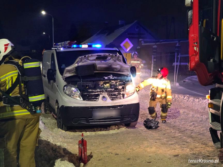 Pożar busa w Świerzowej Polskiej