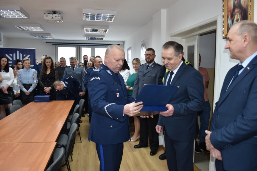 pożegnanie czterech funkcjonariuszy