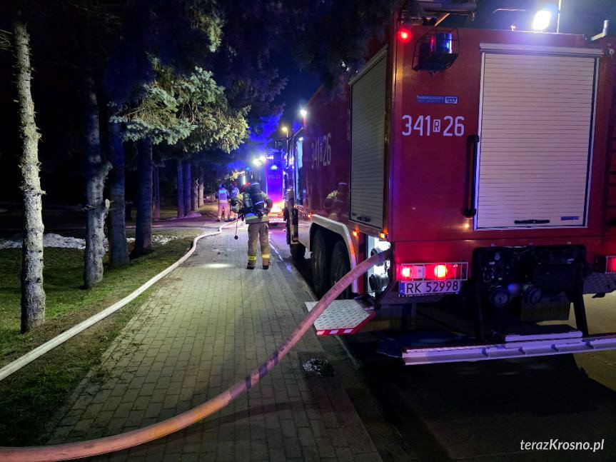 Krosno. Pożar kotłowni w domu jednorodzinnym