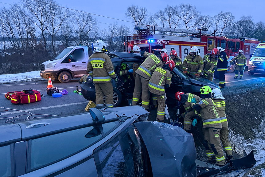 Poważny wypadek na DK19 w Baryczce