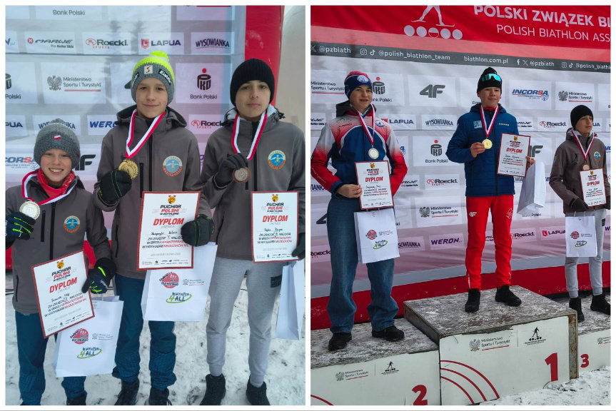 Udany występ młodych biathlonistów IKN Górnik