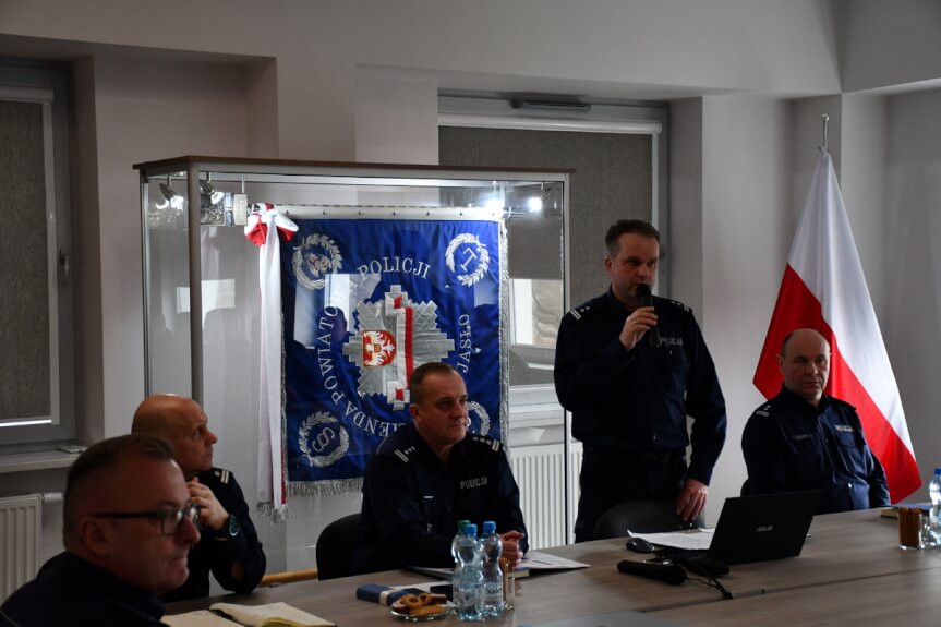Odprawa roczna w jasielskiej komendzie