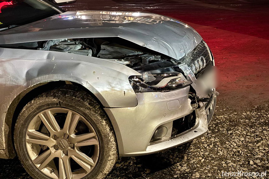 Trzy Audi zderzyły się w Miejscu Piastowym