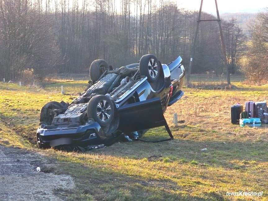 Wypadek w Warzycach na DK28