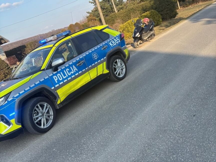 Pił dzień wcześniej i rano - potem wsiadł na motorower