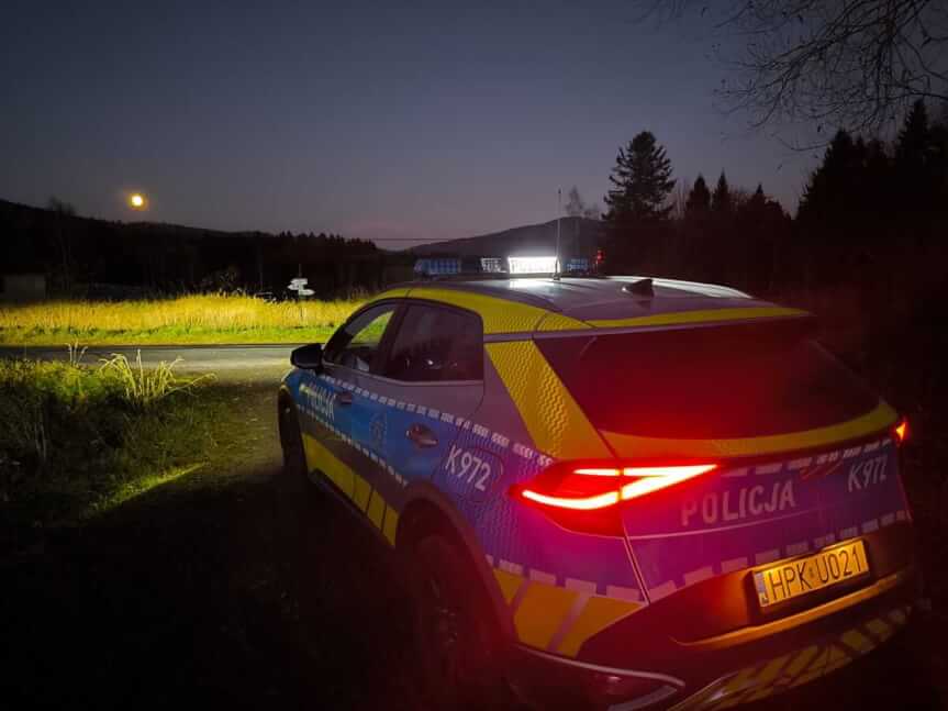 Pijany motocyklista z pasażerką zatrzymany