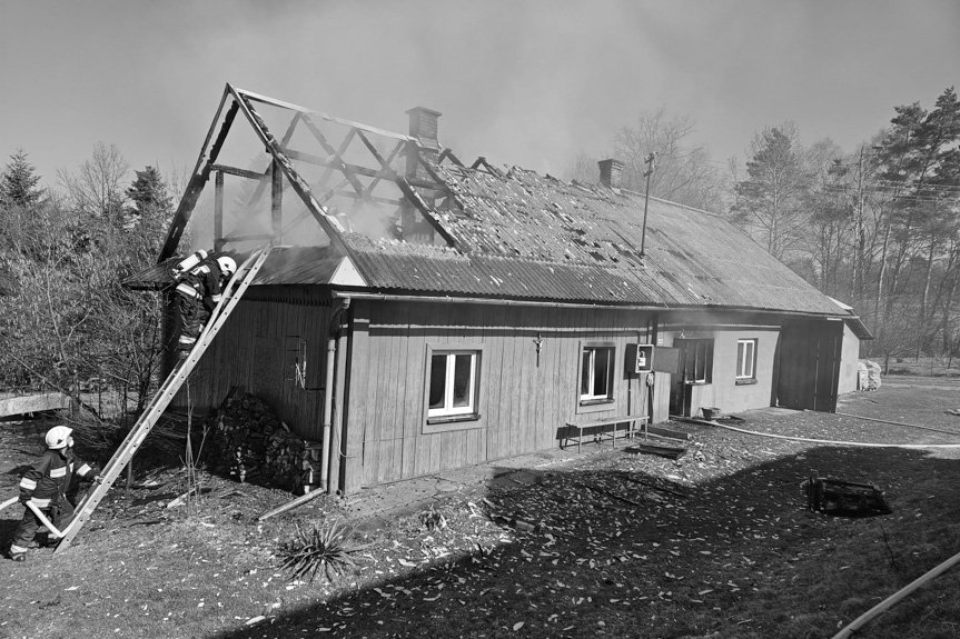 Tragiczny pożar domu w Orzechówce
