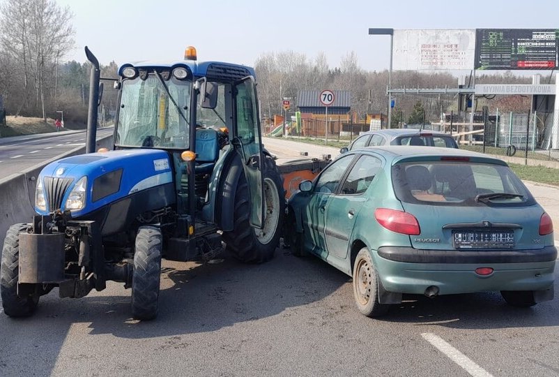 wypadek w Łańcucie