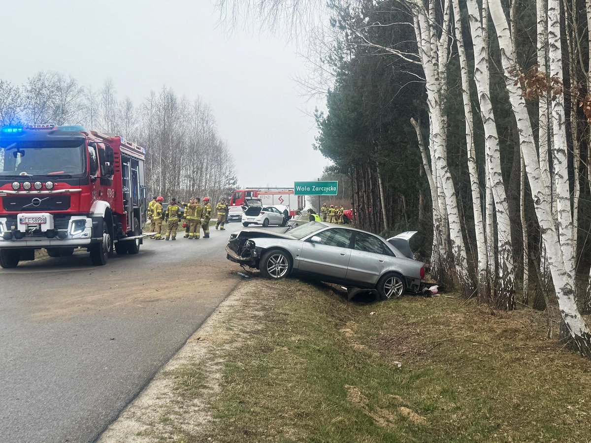 Nie ustąpił pierwszeństwa i doszło do groźnego wypadku z udziałem trzech samochodów