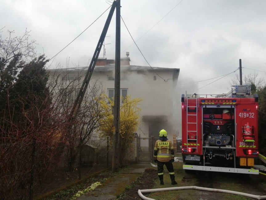 Pożar domu w Trześniowie