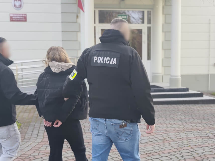 zatrzymana kobieta