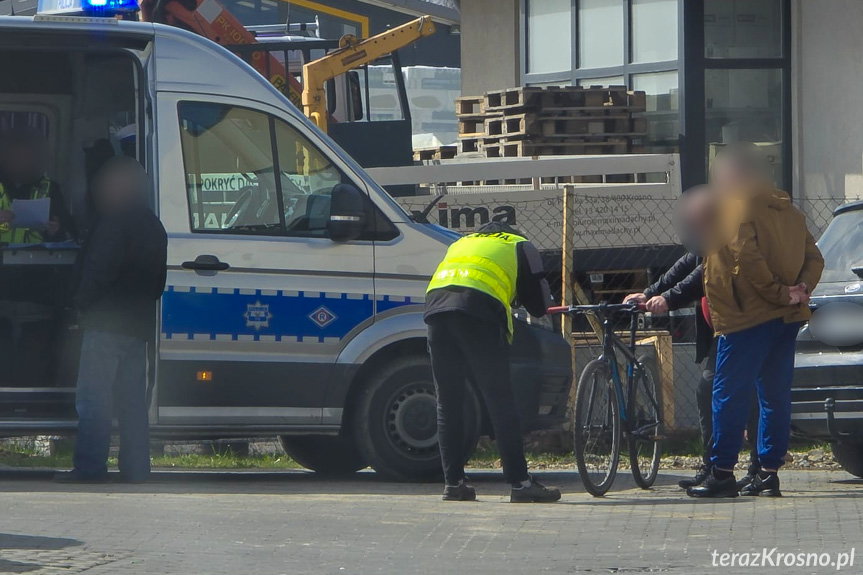 potrącenie rowerzysty