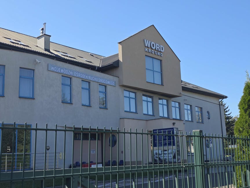 Przerwa w egzaminach na prawo jazdy w WORD Krosno