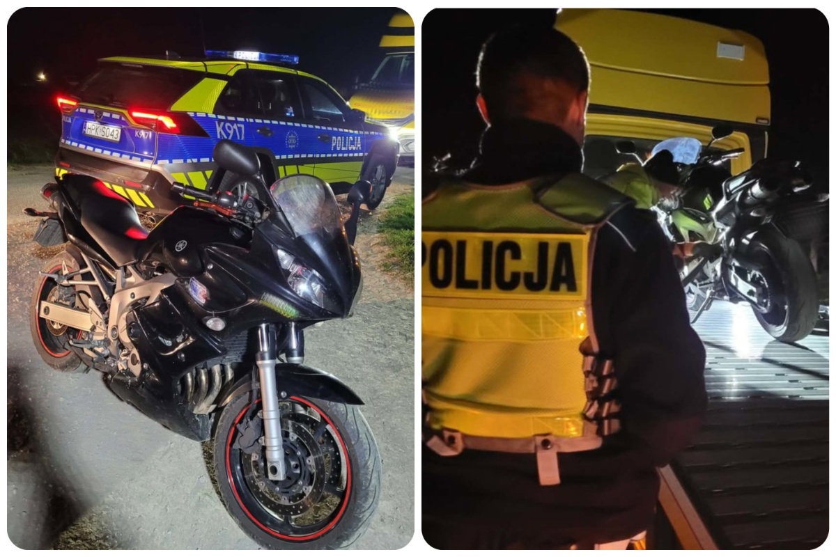 Pościg za pijanym motocyklistą