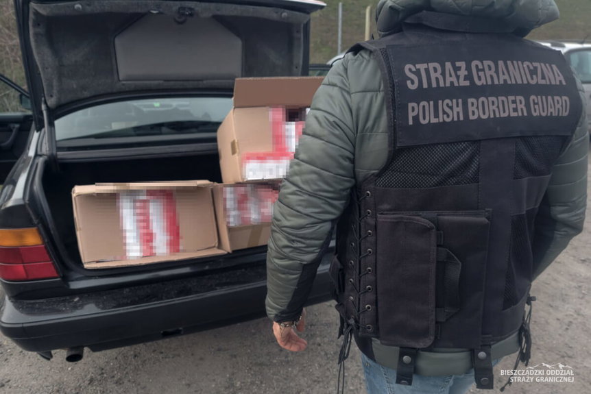48-latek przewoził tysiące paczek papierosów bez polskich znaków akcyzy