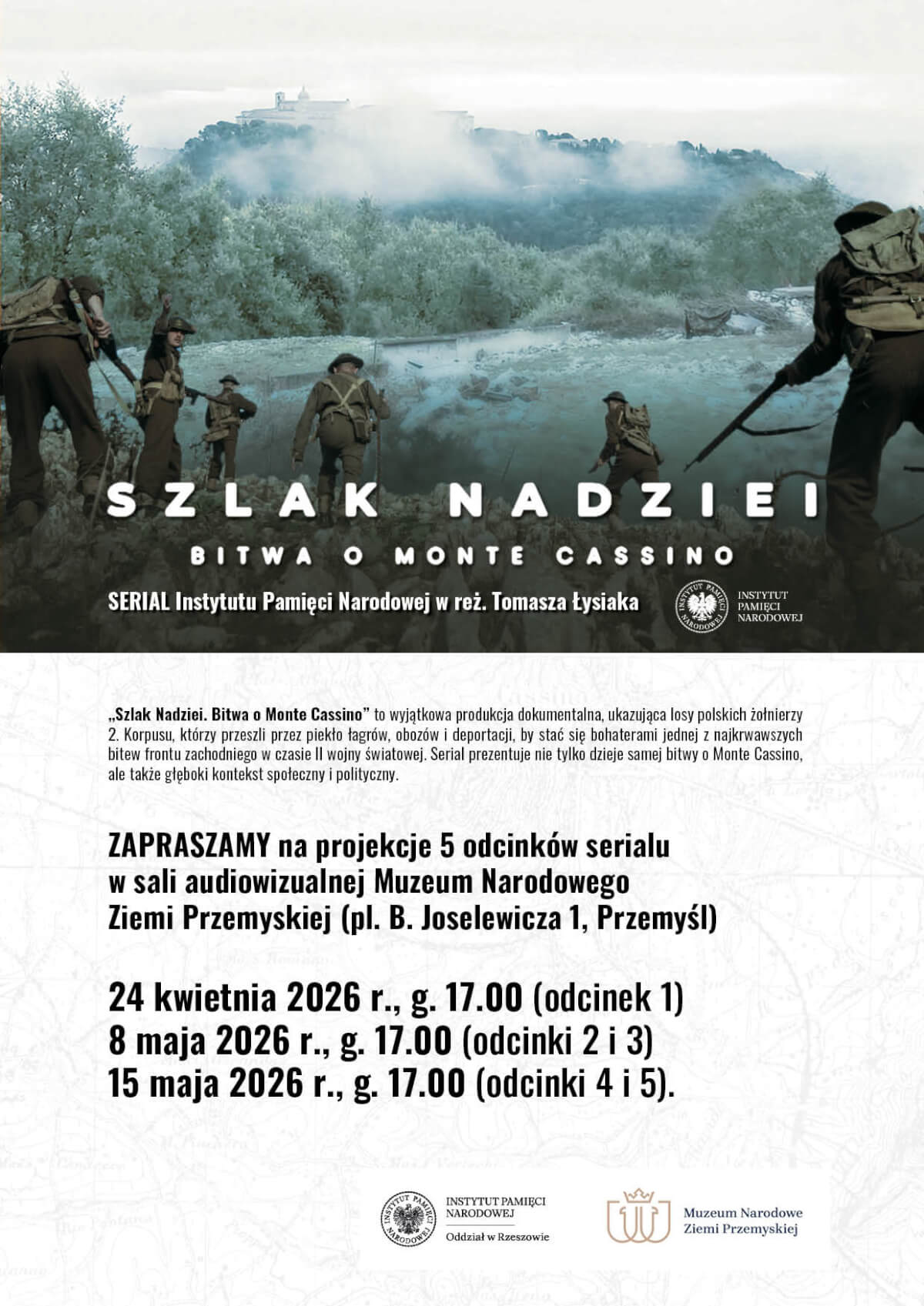 W Przemyślu ruszają pokazy serialu "Szlak Nadziei. Bitwa o Monte Cassino"