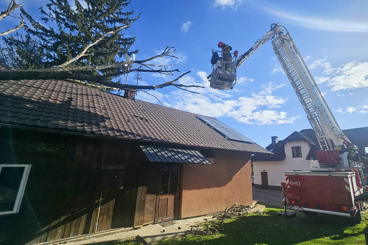 Ponad 90 interwencji strażaków po silnym wietrze