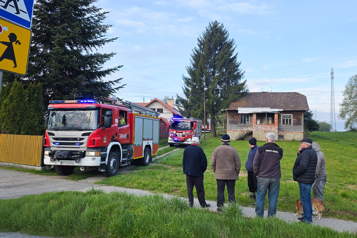 Fałszywy alarm w Wojaszówce. Zgłoszono wybuch gazu, którego nie było