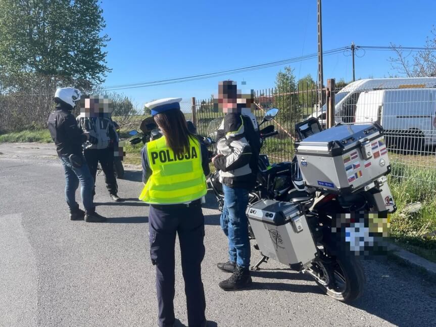 działania policji motocykl