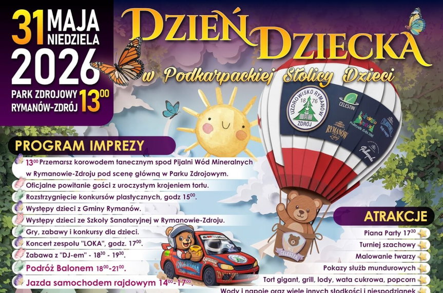 Rymanów-Zdrój. Zaproszenie do Podkarpackiej Stolicy Dzieci